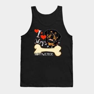 Rottweiler T-Shirt - I Love My Rottweiler Tank Top